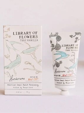 LIBRARY OF FLOWERS TRUE VANILLA HANDCREME 2.65oz  BRAND NEW/SEALED